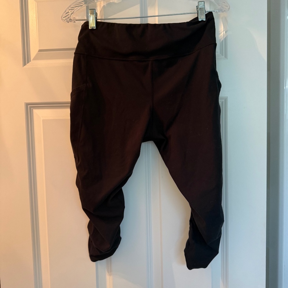 Sweetflexx Resistance Band Leggings w/Pockets - Capri Size 10